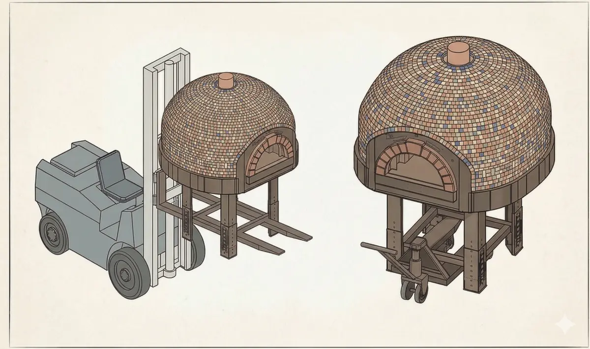 Diagramma sollevamento forno Vesuviano
